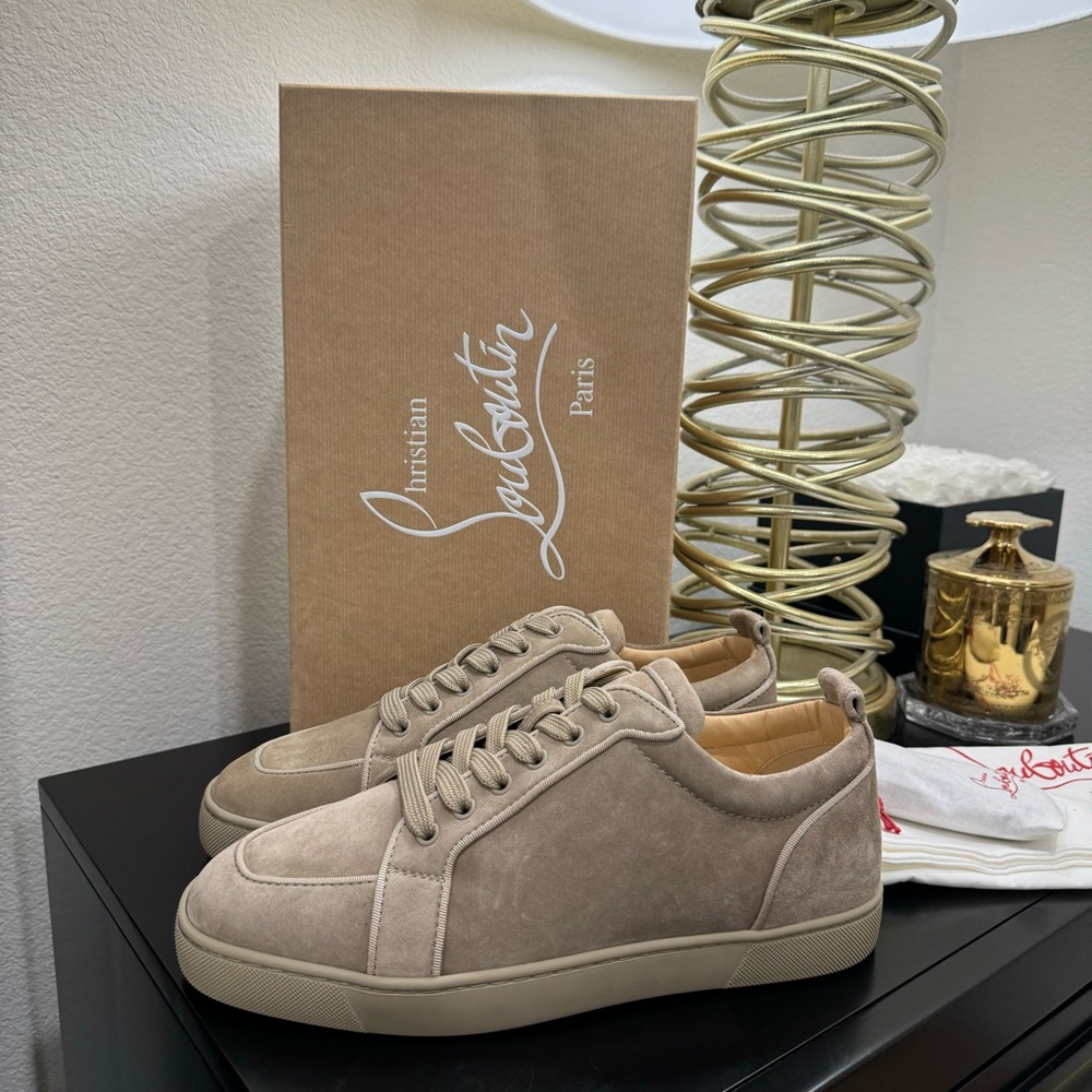 Christian Louboutin Rantulow Orlato Suede Tan
